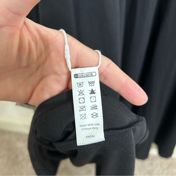 NWT Halara U Neck Backless Split Flowy Maxi Casual Tank Dress black large - Picture 12 of 12